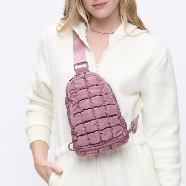 Quilted Sling Backpack