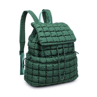 Quilted Puffer Nylon Backpack