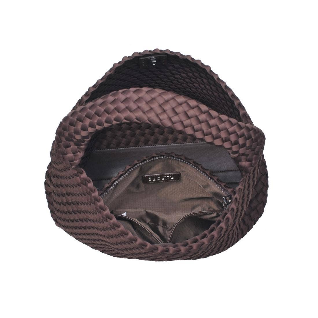 Woven Neoprene Hobo Shoulder Bag with Removable Pouch