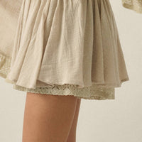 Boho Lace Flowy Mini Skort