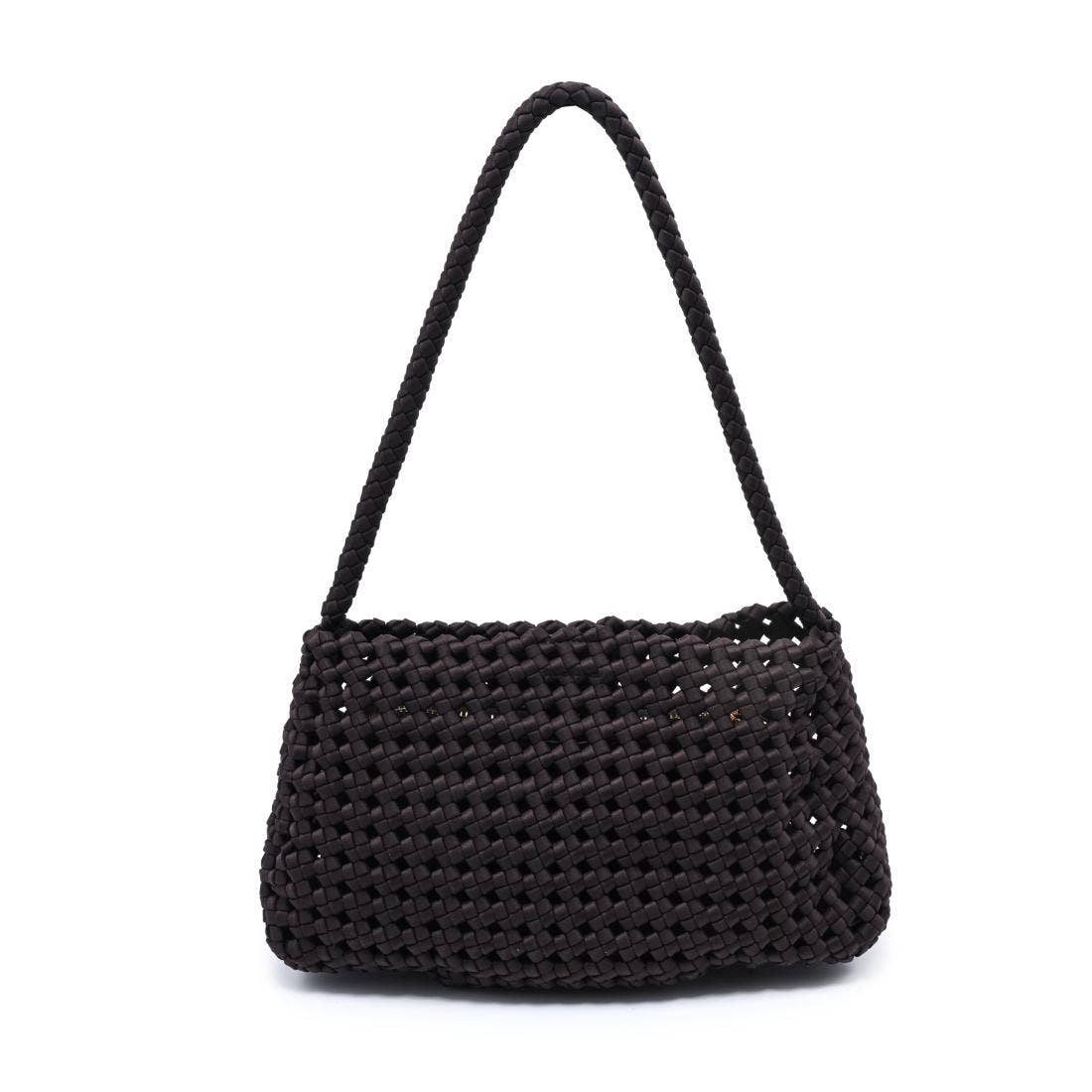 Braided Woven Neoprene Shoulder Bag (with Removable Zip Pouch)