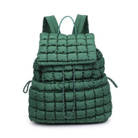 Quilted Puffer Nylon Backpack