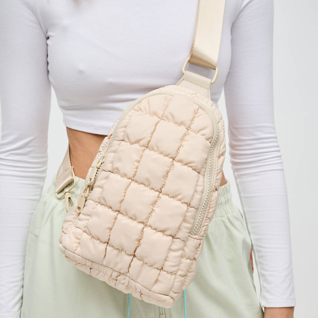 Quilted Sling Backpack