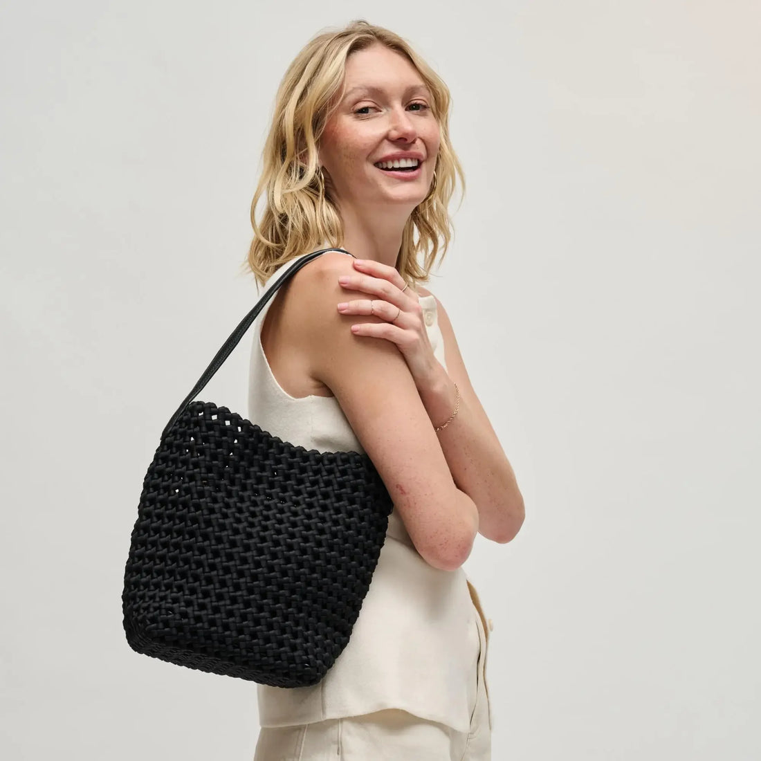Boho Woven Shoulder Bag for Women