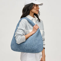 Luxe Woven Oversized Hobo Bag