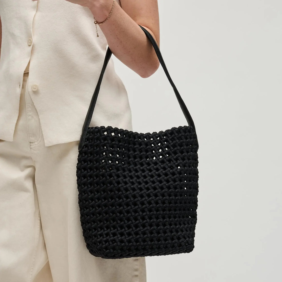 Boho Woven Shoulder Bag for Women