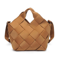 Woven Vegan Leather Neoprene Tote Bag