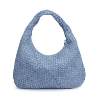 Luxe Woven Oversized Hobo Bag