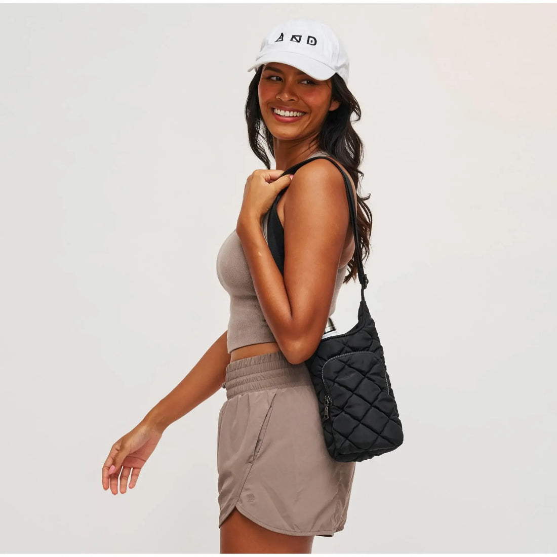 Quilted Puffer Water Bottle Crossbody