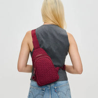 Woven Neoprene Sling Backpack with Adjustable Strap