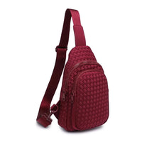 Woven Neoprene Sling Backpack with Adjustable Strap