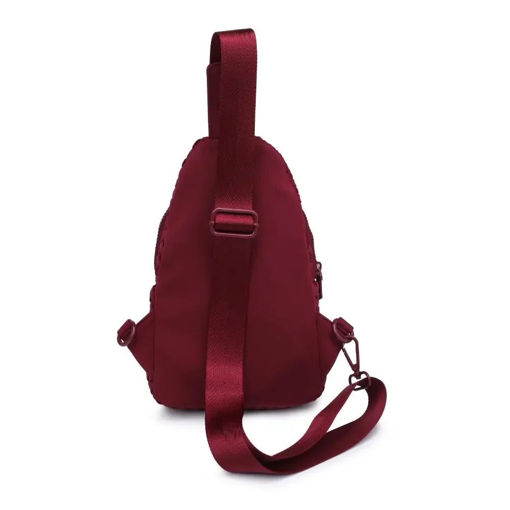 Woven Neoprene Sling Backpack with Adjustable Strap