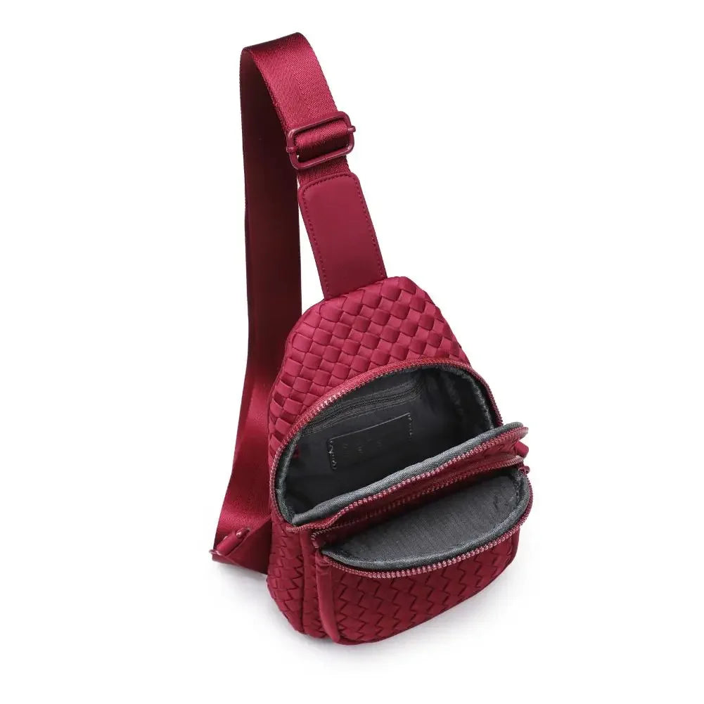 Woven Neoprene Sling Backpack with Adjustable Strap
