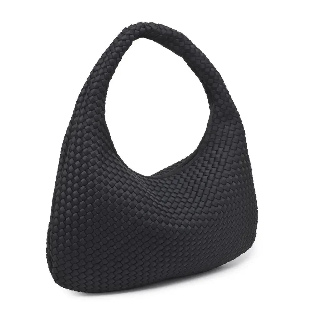 Luxe Woven Oversized Hobo Bag