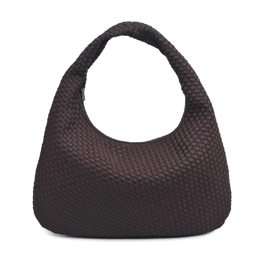 Luxe Woven Oversized Hobo Bag