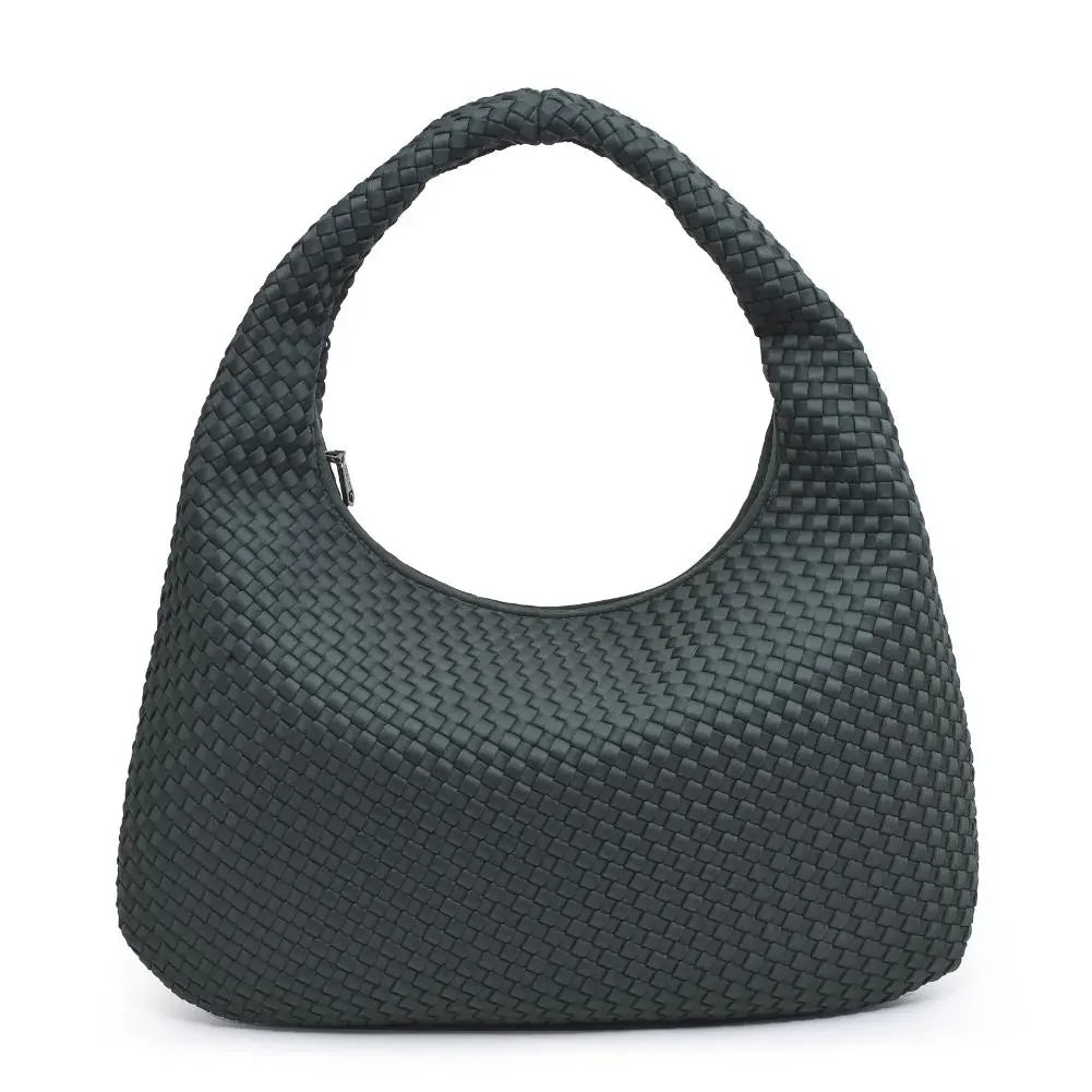 Luxe Woven Oversized Hobo Bag