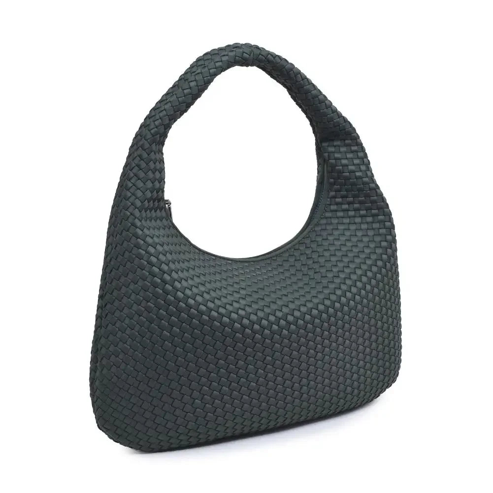 Luxe Woven Oversized Hobo Bag
