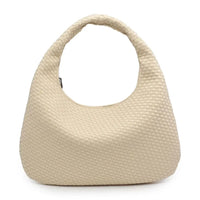 Luxe Woven Oversized Hobo Bag
