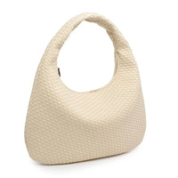 Luxe Woven Oversized Hobo Bag