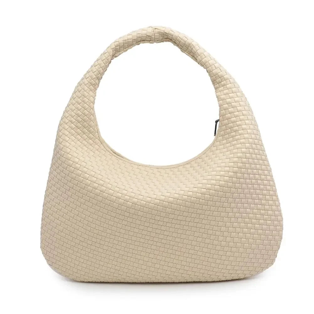 Luxe Woven Oversized Hobo Bag