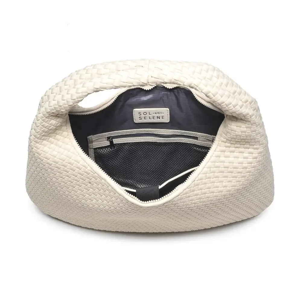 Luxe Woven Oversized Hobo Bag