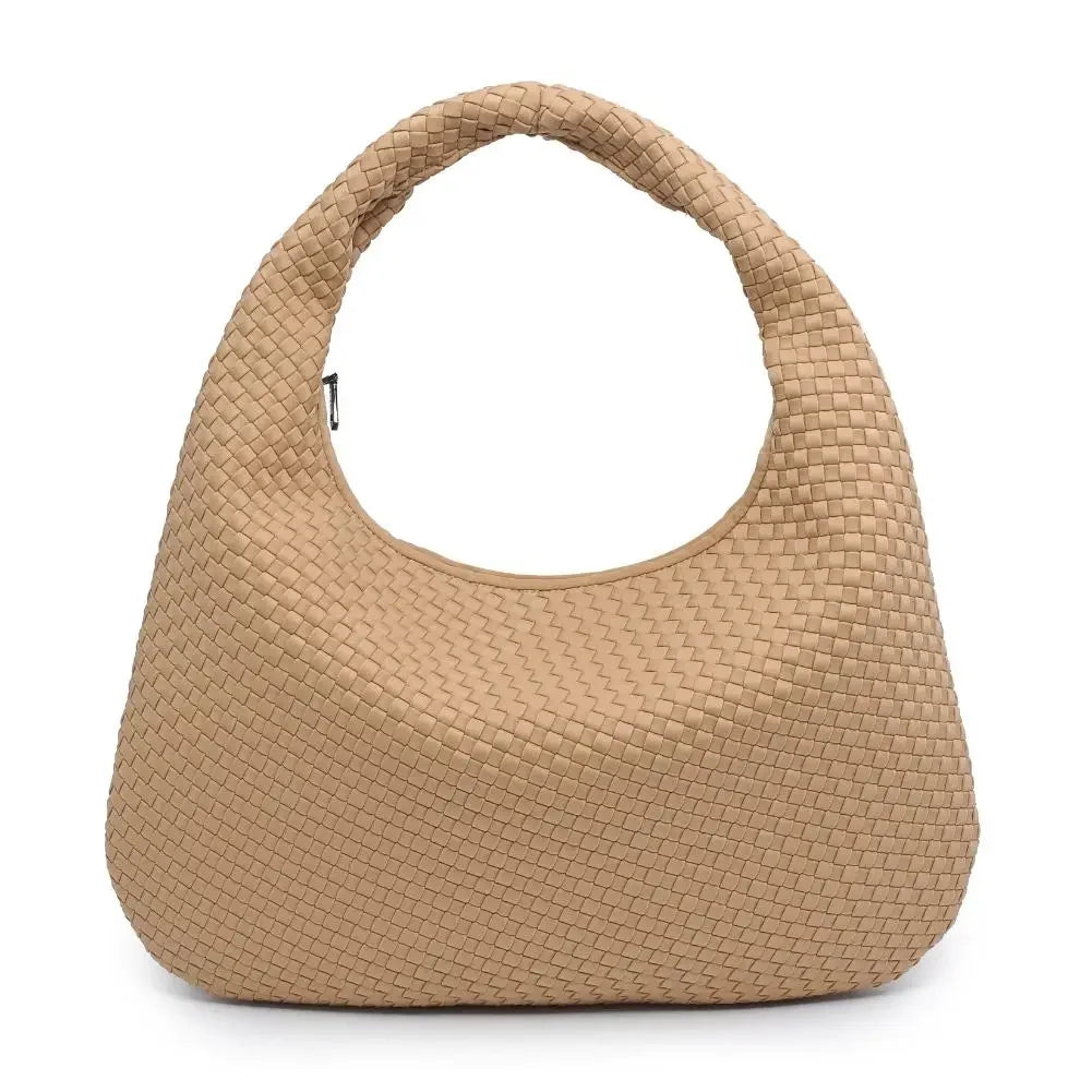 Luxe Woven Oversized Hobo Bag
