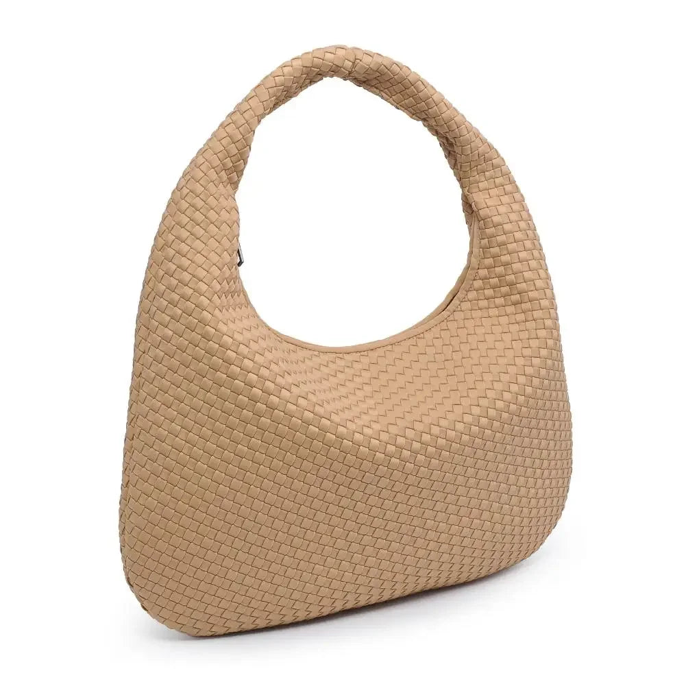Luxe Woven Oversized Hobo Bag
