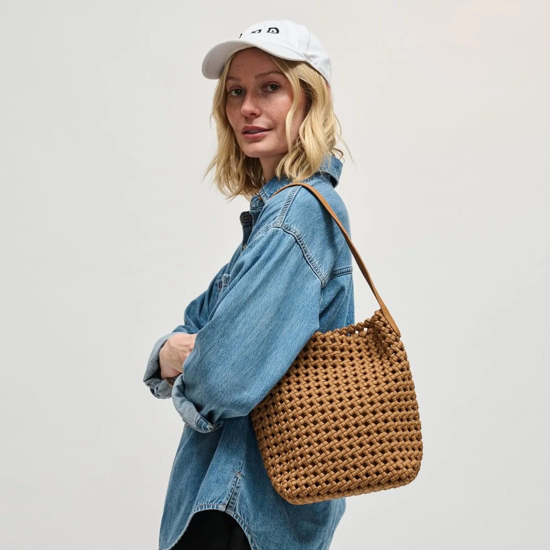Boho Woven Shoulder Bag for Women