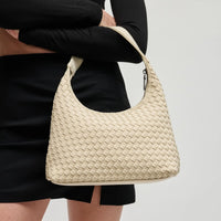 Modern Woven Neoprene Hobo Shoulder Bag
