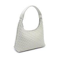 Modern Woven Neoprene Hobo Shoulder Bag