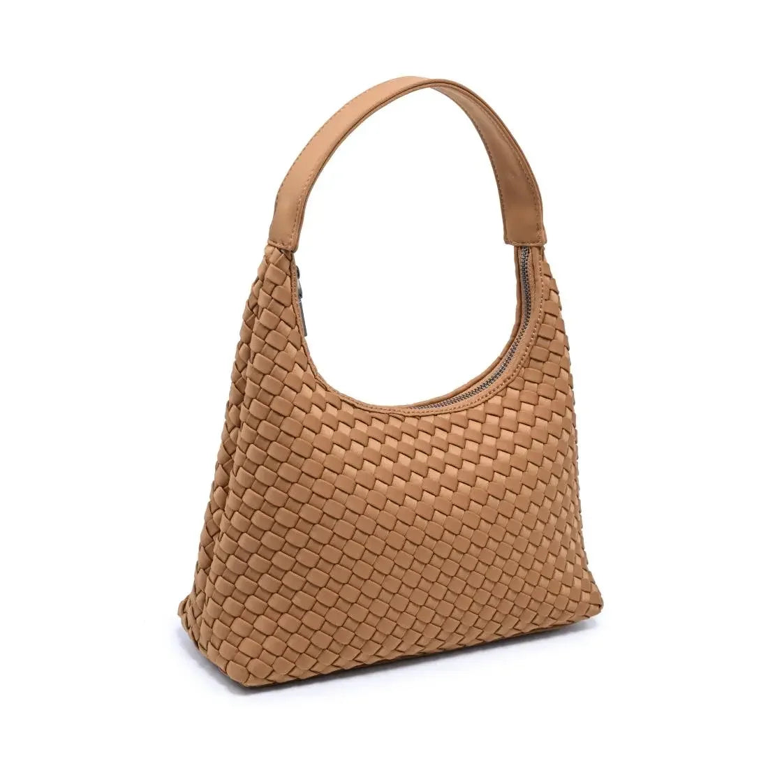 Modern Woven Neoprene Hobo Shoulder Bag