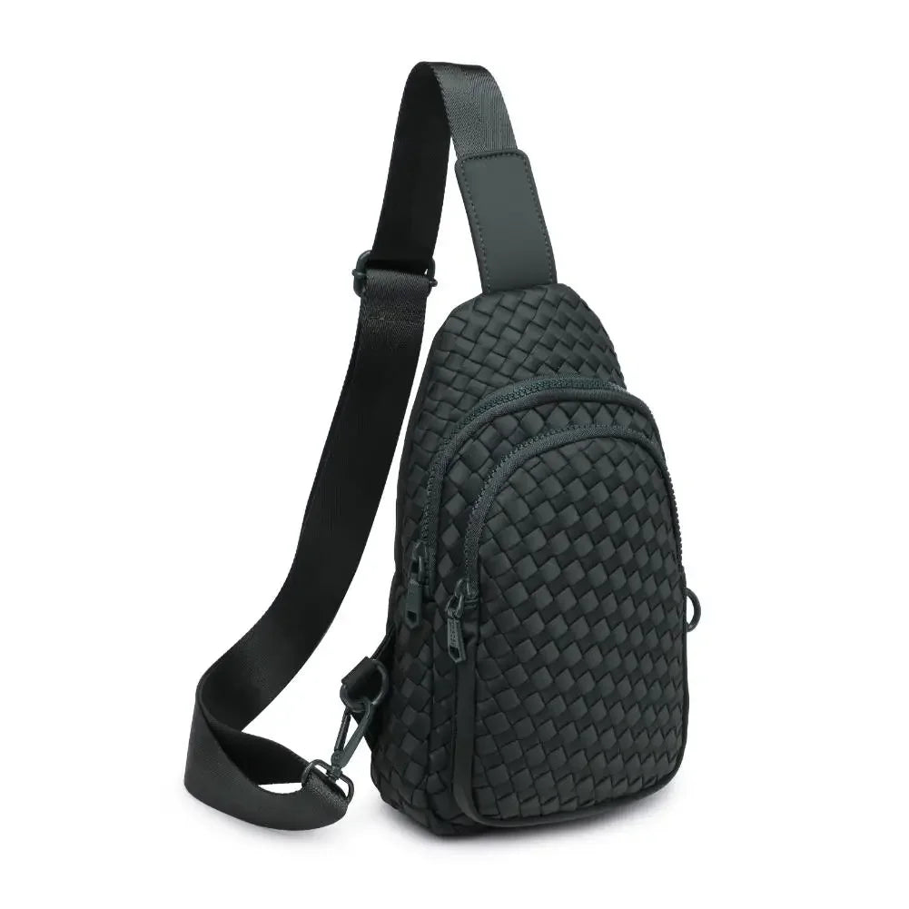 Woven Neoprene Sling Backpack with Adjustable Strap
