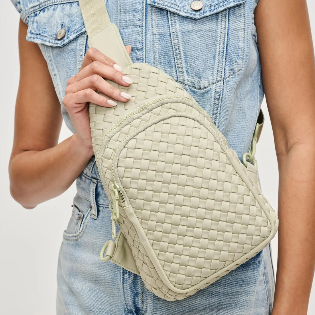 Woven Neoprene Sling Backpack with Adjustable Strap