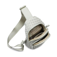 Woven Neoprene Sling Backpack with Adjustable Strap
