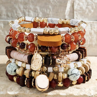 Layered Natural Stone Bracelet