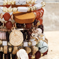 Layered Natural Stone Bracelet